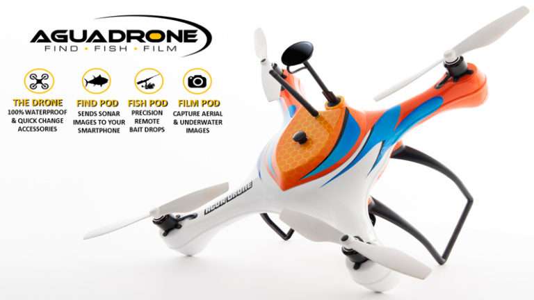 Suya dayanıklı AguaDrone keyifle balık tutmanızı sağlayacak.