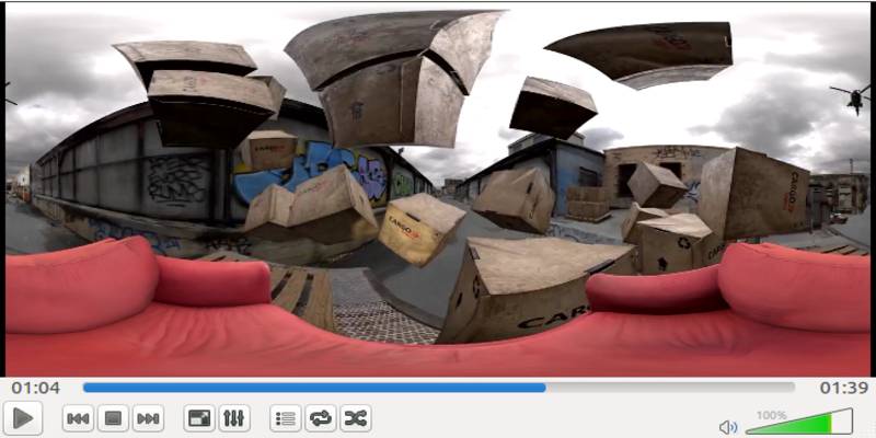 VLC Media Player şimdi 360-derece videoları destekliyor