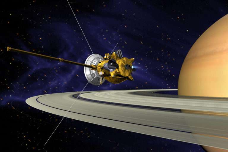 cassininin saturn vehalkaları arasında bulunan boşluğa dalışı görevi