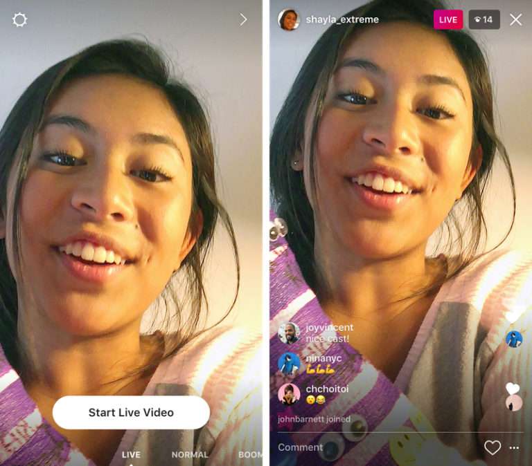 Instagram'a gelen canlı video özelliği, Facebook ve Periscope'dan farklı.