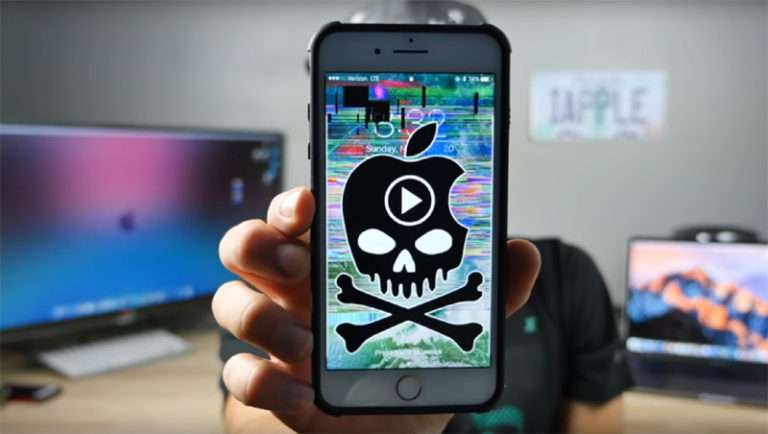 Söz konusu MP4 linke tıklanınca iPhone, cihazlar kilitleniyor.