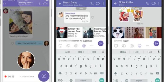 Viber'da görüntülü mesaj teknolojisine ayak uydurdu.