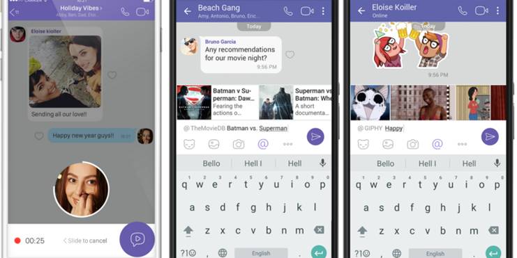 Viber'da görüntülü mesaj teknolojisine ayak uydurdu.