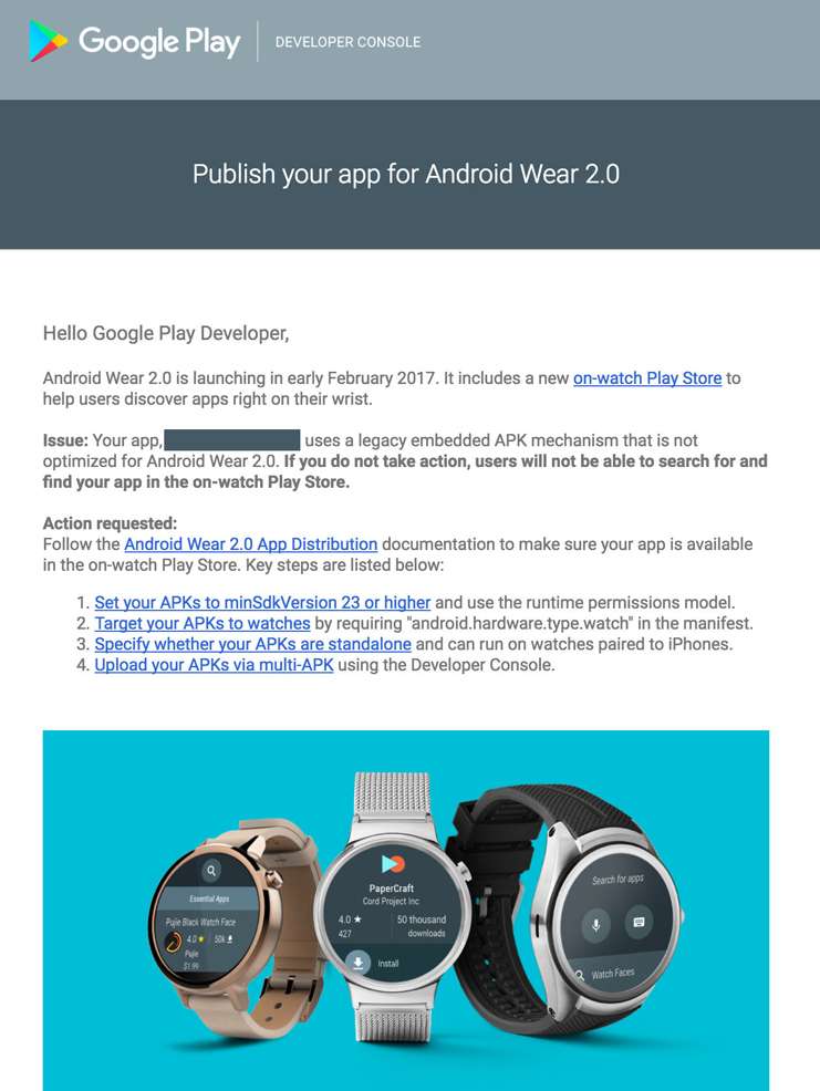 Andoid Wear 2.0 bağımsız uygulamaları da destekleyecek