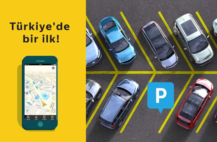 Yandex Navigasyon'da güncellenen haritalarda park yerleri mevcut