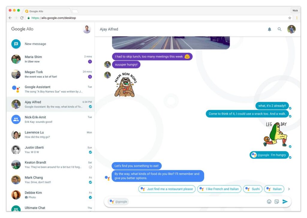 Google Allo için masaüstü uygulaması yolda