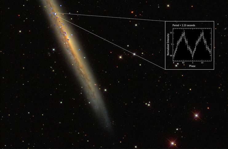 NGC 5907 X-1 yıldızı bir öncekinden tam 1000 kat daha parlak