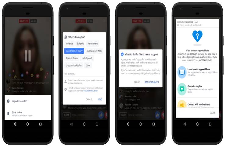 Facebook Live ve Messenger üzerinden intiharsal eğilim