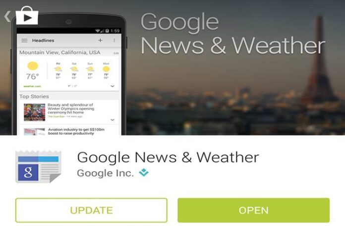Google’ın yeni ‘Haberler ve Hava Durumu’ uygulamasını