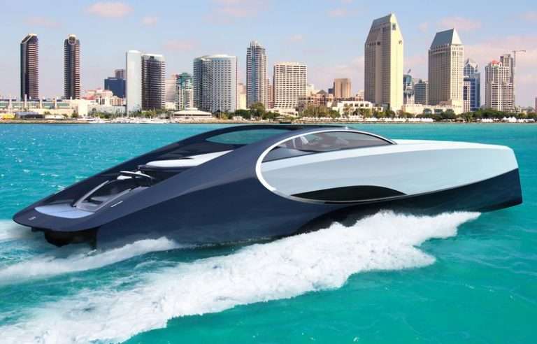 Palmer Johnson tarafından tekneye dönüştürülen Bugatti Chiron, benzersiz aksesuarlara sahip