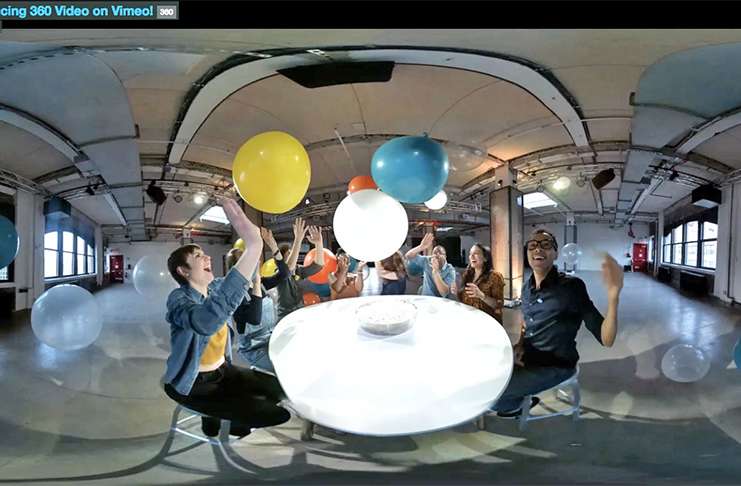 Vimeo, 360 derece formatında video desteğiyle Youtube ve Facebook'a rakip olarak geldi