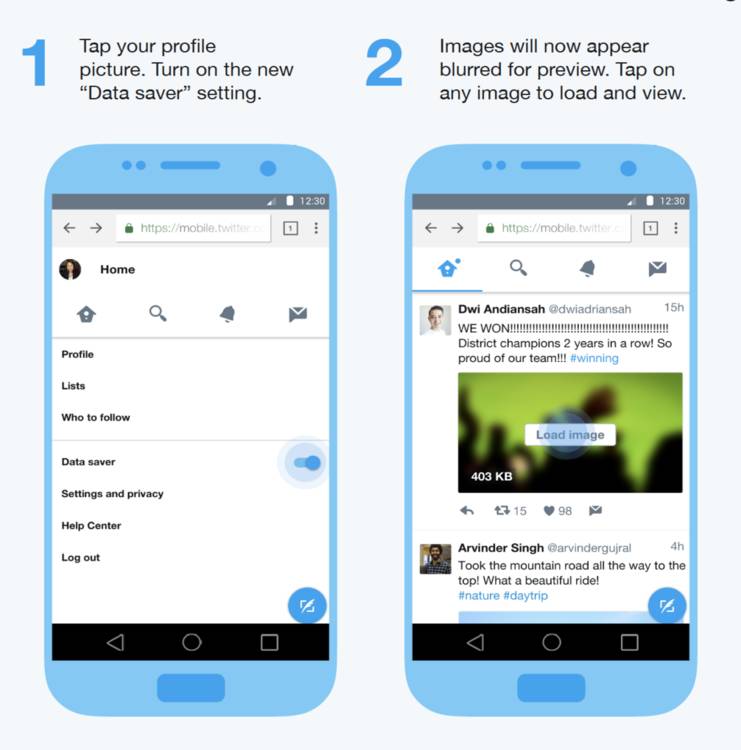 Twitter Lite bir megabyte’tan daha az yer tutuyor