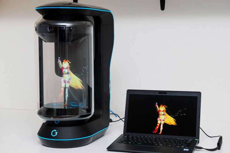 Gatebox’ın içerisinde yaşayan holografik karakter