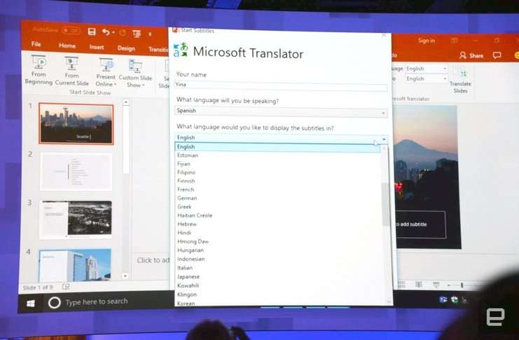 PowerPoint Sunum Çevirmeni