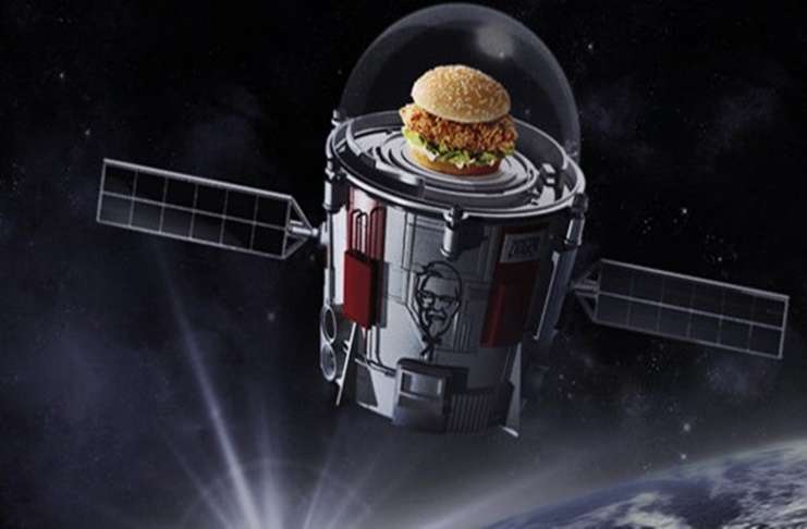 KFC, uzaya hamburger gönderiyor!