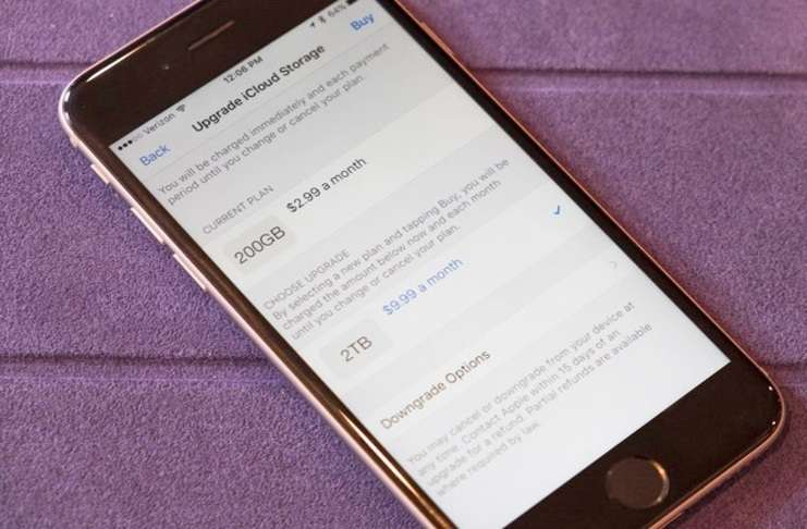 iCloud depolama