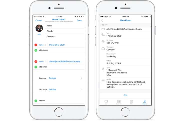 Outlook iOS Android